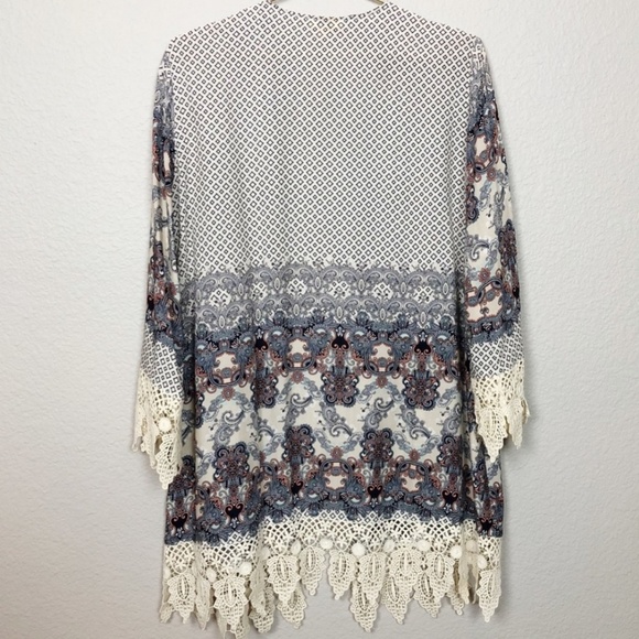 Kori Paisley & Crochet Kimono Cardigan - Picture 4 of 5